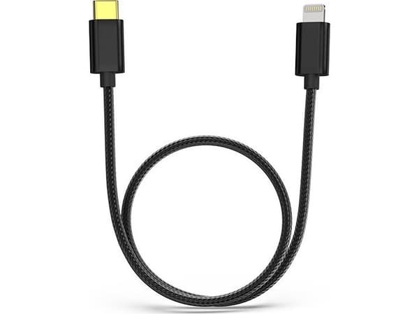 Kabel USB FiiO USB-C - Lightning 0.5 m Czarny (6953175731030)
