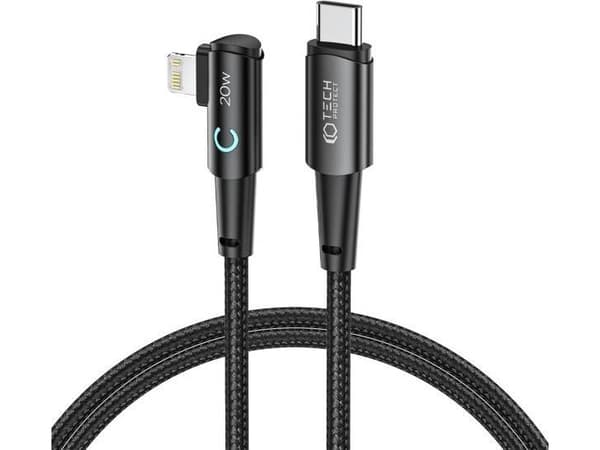 Kabel USB Tech-Protect USB-C - Lightning 1 m Czarny (THP2126)