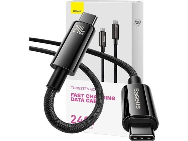Baseus USB-kabel 3 m Svart (CAWJ040201)