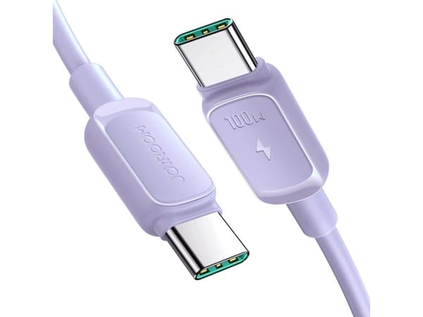 Joyroom USB-C - USB-C 1,2 m USB-kaapeli Violetti (JYR757)