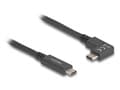 Miniatyrbilde 3 av 4: Delock - USB-kabel - 24 pin USB-C (hann) til 24 pin USB-C (hann) vinklet - USB 3.2 Gen 2 - 3 A - 1 m - USB Power Delivery (60W), 4 K 144 Hz (3840 x 2