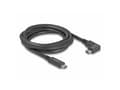 Miniatyrbilde 3 av 3: Delock - USB-kabel - 24 pin USB-C (hann) til 24 pin USB-C (hann) vinklet - 3 A - 2 m - USB Power Delivery (60W), 4 K 144 Hz (3840 x 2160) støtte, up