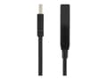 Miniatyrbilde 3 av 5: DELTACO USB2-EX10M - USB-forlengelseskabel - USB (hann) til USB (hunn) - USB 2.0 - 10 m - aktiv
