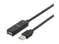 Miniatyrbilde 2 av 5: DELTACO USB2-EX10M - USB-forlengelseskabel - USB (hann) til USB (hunn) - USB 2.0 - 10 m - aktiv