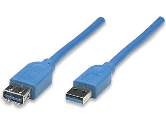 StarTech USB-kabel Manhattan USB-A - USB-A 2 m blå (322379)