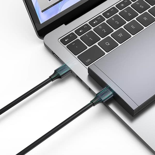 Ugreen USB-A till USB-A 3.0 Kabel 0.5m - Svart