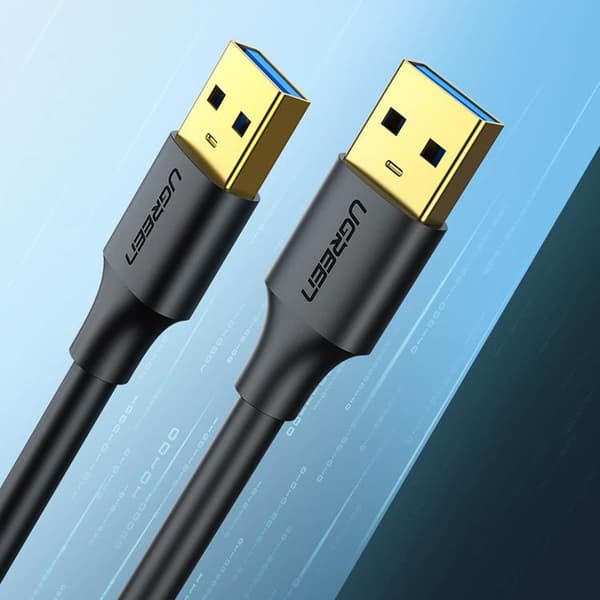 Ugreen USB-A till USB-A 3.0 Kabel 0.5m - Svart