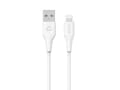 Miniatyrbild 4 av 5: eSTUFF INFINITE - Lightning-kabel - USB hane till Lightning hane - 2 m - MFI-certifierad - vit - 100 % återvunnen plast