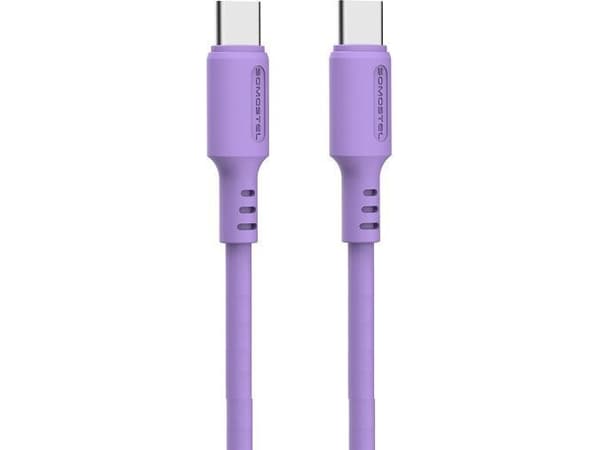 USB cable Vega CABLE TYPE-C TO TYPE-C PD SOMOSTEL VIOLET QUICK CHARGER USB-C 1.2M 60W POWERLINE SMS-BP10>