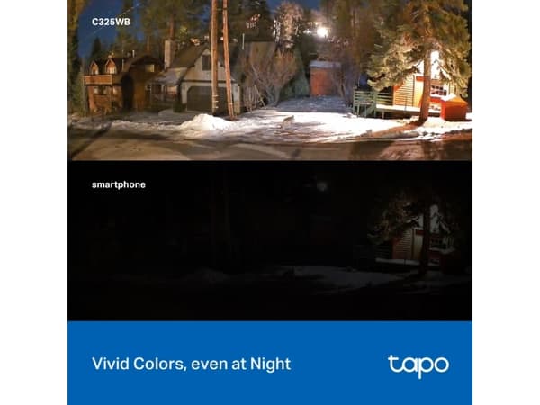 TP-Link Tapo C325WB, IP-sikkerhetskamera, Inne & Ute, Trådløs, CE, FCC, RoHS, RCM, Vegg, Hvit