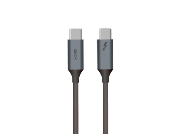 Sinox PRO USB C 4.0 kabel (Thunderbolt®). 1m. Sort