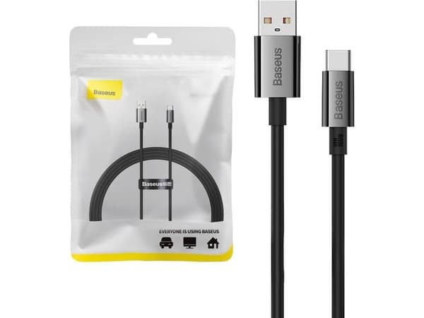 Baseus USB-A - USB-C USB-kabel 1,5 m Svart (P10320102114-01)