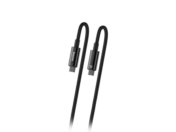 Kaapeli USB-C do USB-C Baseus Tungsten Gold 240W 1m (czarny)
