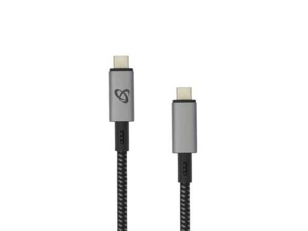 SBOX CTYPE-15-100W/R, 1,5 m, USB C, USB C, USB 3.2 Gen 1 (3.1 Gen 1), 10 Gbit/s, Sort, Grå