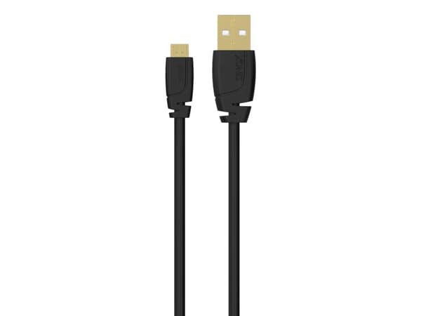 Sinox Micro USB kabel. 3m. Sort