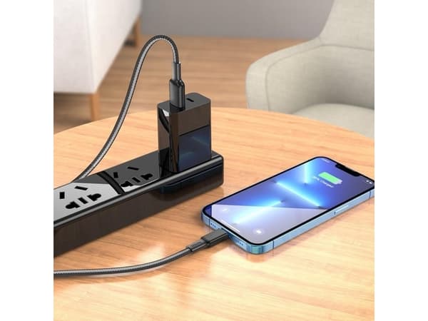 Kabel USB Partner Tele.com USB-A - Lightning Czarny