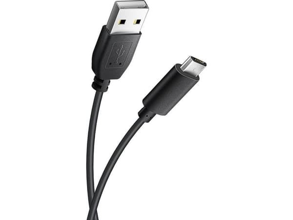 Partner Tele.com USB-A - microUSB-kabel 1,2 m Svart