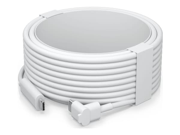Ubiquiti G4 Instant - USB-kabel - 24 pin USB-C (hane) till 24 pin USB-C (hane) - 4.5 m - endast POE, koppartrådar - vit