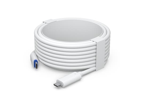 Ubiquiti - USB-kabel - 24 pin USB-C (hane) till 24 pin USB-C (hane) - 7 m - tvinnad - vit