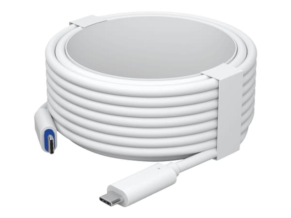 Ubiquiti - USB-kabel - 24 pin USB-C (hane) till 24 pin USB-C (hane) - 7 m - tvinnad - vit
