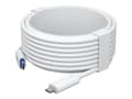 Miniatyrbild 1 av 5: Ubiquiti - USB-kabel - 24 pin USB-C (hane) till 24 pin USB-C (hane) - 7 m - tvinnad - vit