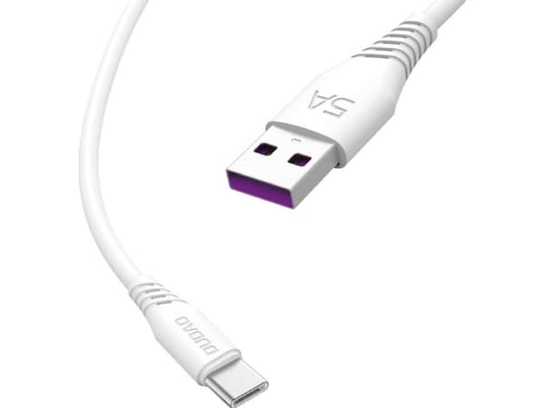 Dudao L2T USB-A to USB-C cable 2m hvid