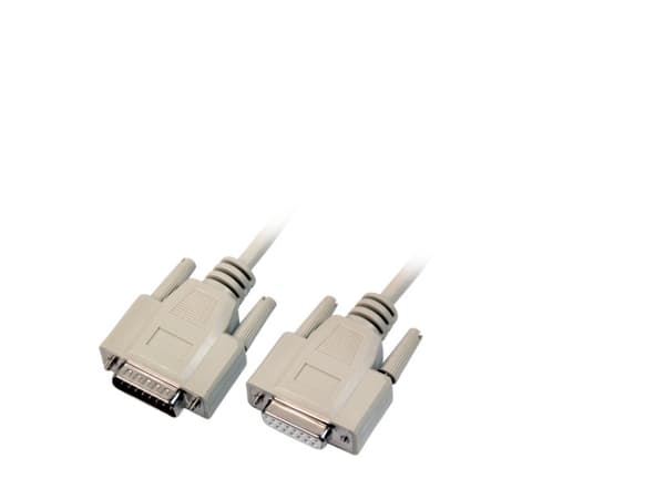 EFB Elektronik K5129.2, Beige, 2 m, D-Sub 15, D-Sub 15, Hankjønn, Hunkjønn