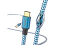 Miniatyrbild 4 av 5: Hama Reflective, 1,5 m, USB A, USB C, USB 2.0, 0,48 Gbit/s, Blå