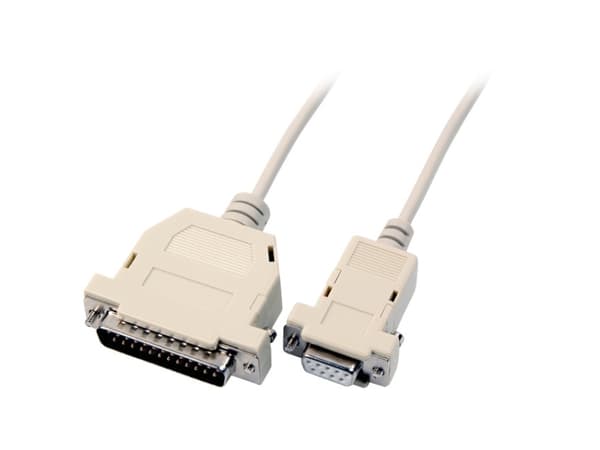EFB Elektronik DSub 25 / DSub 9 1.8m, Beige, 1,8 m, DSub 25, DSub 9, manlig kontakt, kvinnlig kontakt