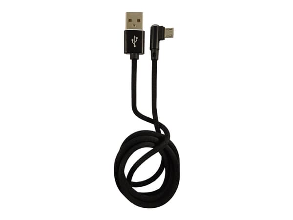 LC-Power LC-C-USB-MICRO-1M-2, 1 m, USB A, Micro-USB B, Sort