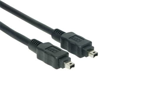 EXSYS EX-K6825, FireWire 400 (IEEE 1394/IEEE 1394a), 4-p, 4-p, Sort, 400 Mbit/s, 5 m