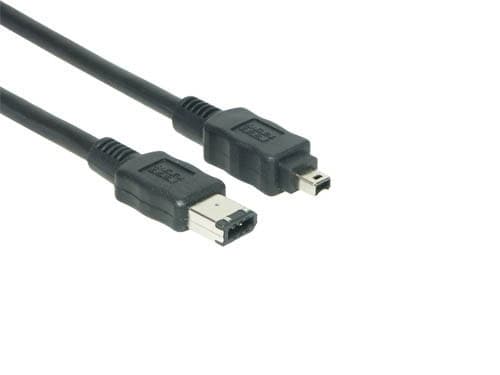 EXSYS EX-K6815, FireWire 400 (IEEE 1394/IEEE 1394a), 4-p, 6-p, Sort, 400 Mbit/s, 5 m