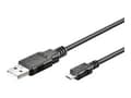 Miniatyrbilde 1 av 2: goobay - USB-kabel - Micro-USB type B (hann) til USB (hann) - USB 2.0 - 3 m - svart