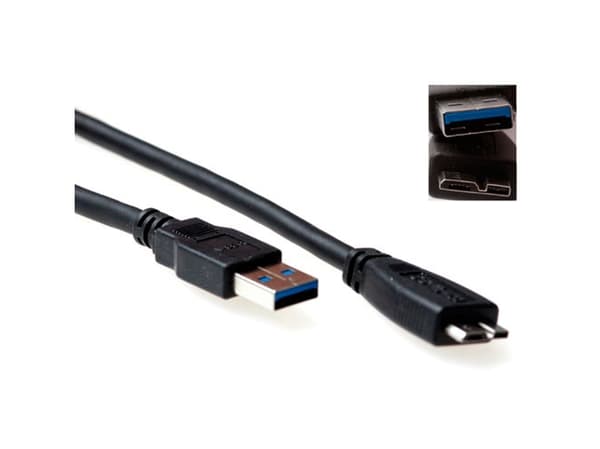 Advanced Cable Technology SB3028 0.5m USB A Micro-USB B Männlich Männlich Schwarz USB Kabel (SB3028)