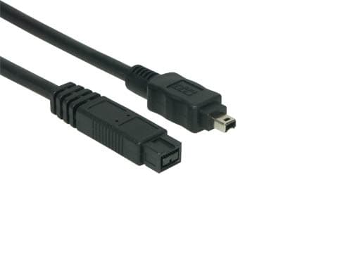 EXSYS EX-K6873, FireWire 800 (IEEE 1394b), 9-p, 4-p, Sort, Hankjønn/hankjønn, 800 Mbit/s