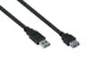 Miniatyrbild 1 av 5: Alcasa UK30P-ASA-010S, 1 m, USB A, USB A, USB 3.2 Gen 1 (3.1 Gen 1), 5 Gbit/s, Svart