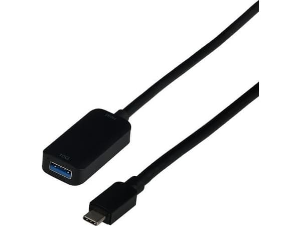 EFB Elektronik EBUSBC-USBA10GE.5, 5 m, USB C, USB A, USB 3.2 Gen 2 (3.1 Gen 2), 10 Gbit/s, Svart