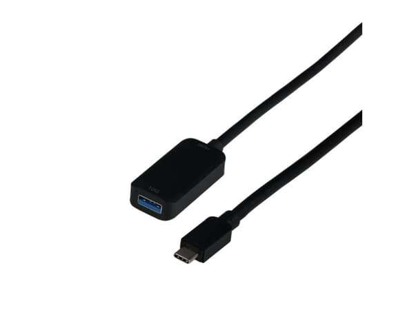 EFB Elektronik EBUSBC-USBA10GE.5, 5 m, USB C, USB A, USB 3.2 Gen 2 (3.1 Gen 2), 10 Gbit/s, Svart