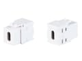 Miniatyrbilde 2 av 2: USB 3.2 Type-C Keystone-adapter hvit Type-C-kontakt/C-kontakt 10Gbit/s - Adapter (EB560WS)