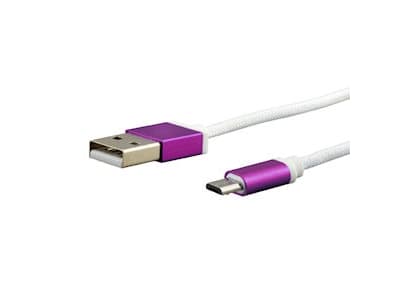 e+p CCS 549, 1 m, Micro-USB B, USB A, USB 2.0, Hane/Hane, Vit