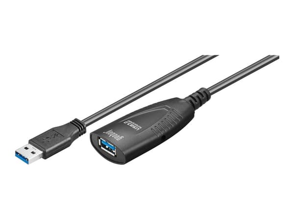 wentronic - USB-förlängningskabel - USB 3.0 - 9-stifts USB typ A / 9-stifts USB typ A - upp till 5 m