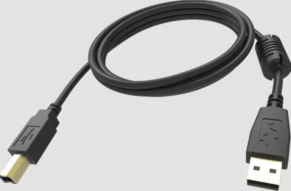 Vision Professional - USB-kabel - USB (hane) till USB typ B (hane) - USB 2.0 - 5 m - svart