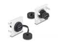 Miniatyrbilde 4 av 4: Delock - Easy 45 - trykklåsmodul - SuperSpeed 5 Gbps (3.2 Gen 1) Type-A female, 45 x 45 mm - USB - svart, hvit, RAL 9003
