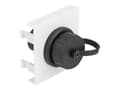 Miniatyrbilde 1 av 4: Delock - Easy 45 - trykklåsmodul - SuperSpeed 5 Gbps (3.2 Gen 1) Type-A female, 45 x 45 mm - USB - svart, hvit, RAL 9003
