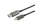 Miniatyrbild 2 av 3: VivoLink - USB-kabel - USB typ A (hane) till 24 pin USB-C (hane) - USB 3.2 Gen 1 - 0.9 A - 30 m - svart