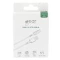 Miniatyrbillede 3 af 8: Gear Ladekabel USB-A-USB-C 2.0 0,3m Rundt Kabel Hvid
