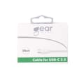 Miniatyrbillede 8 af 8: Gear Ladekabel USB-A-USB-C 2.0 0,3m Rundt Kabel Hvid