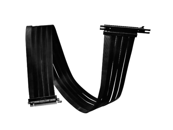 Lian Li PW-PCIV-4-90X - PCI Express x16-kabel - PCI Express 4.0 x16 (hona) till PCI Express 4.0 x16 (hane) - 90 cm - stigare - svart