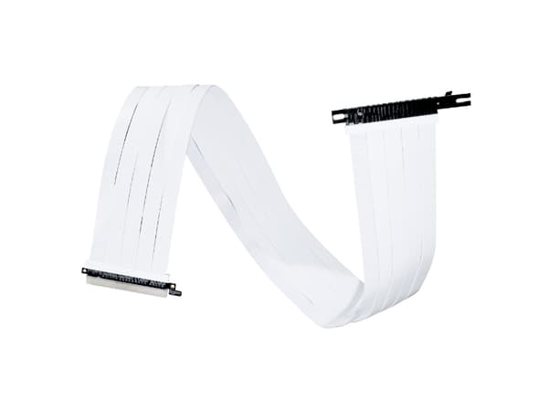Lian Li PW-PCIV-4-90W - PCI Express x16-kabel - PCI Express 4.0 x16 (hunn) til PCI Express 4.0 x16 (hann) - 90 cm - riser - hvit