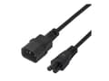 Pikkukuva 1 / 5: Power cable IEC C14 - IEC C5, 0,5m, black